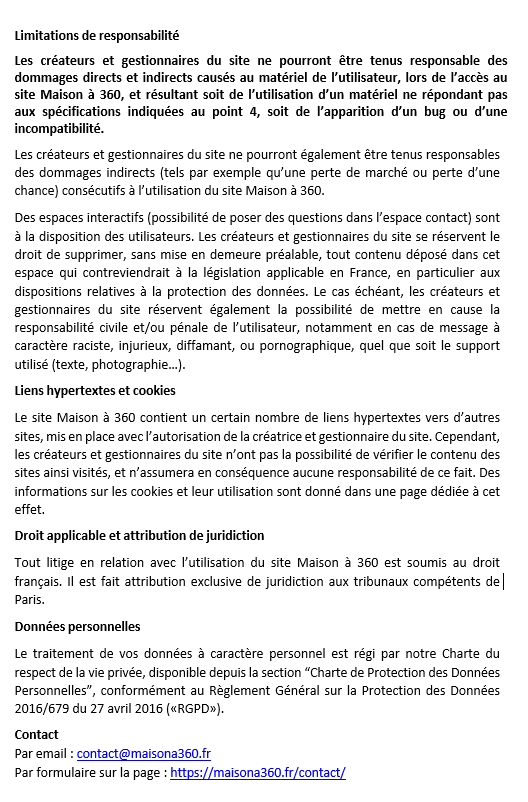 mentions légales 2