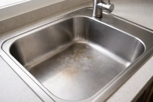 inox taché par acide