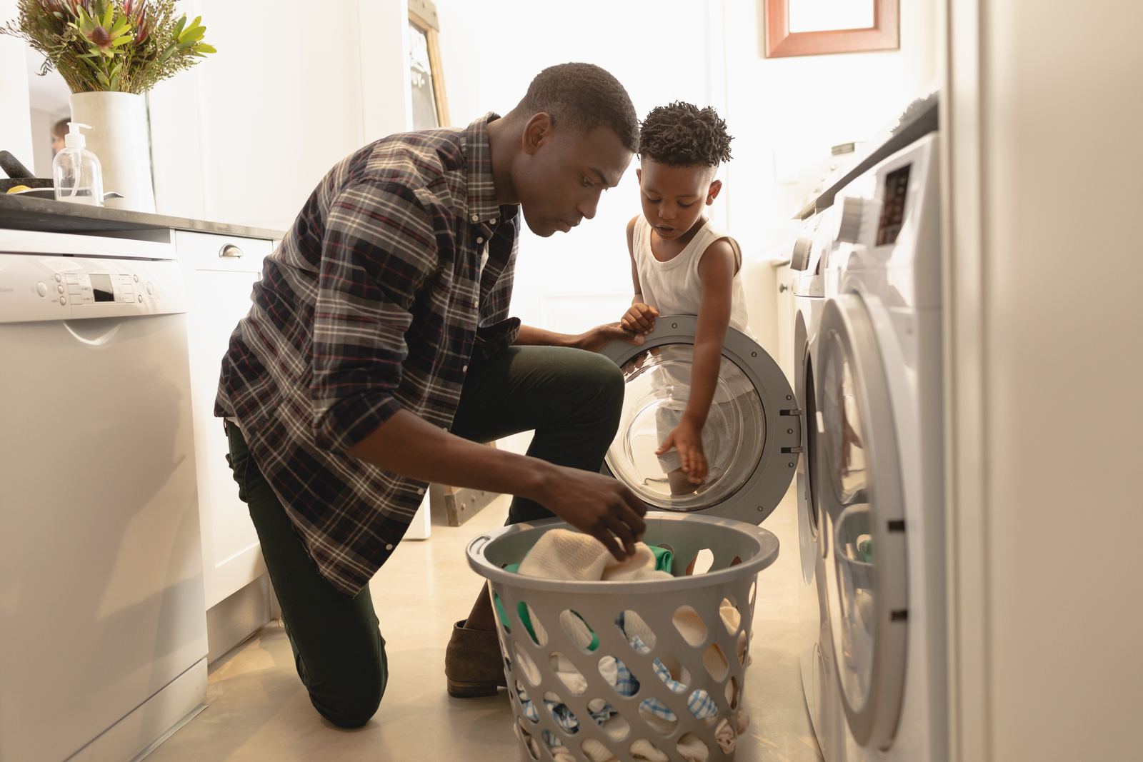 lave linge encrassé de boues